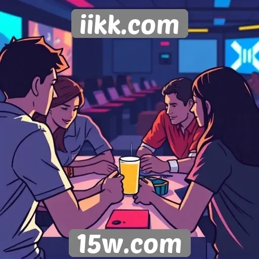 A comunidade de jogadores de iikk.com e sua interação